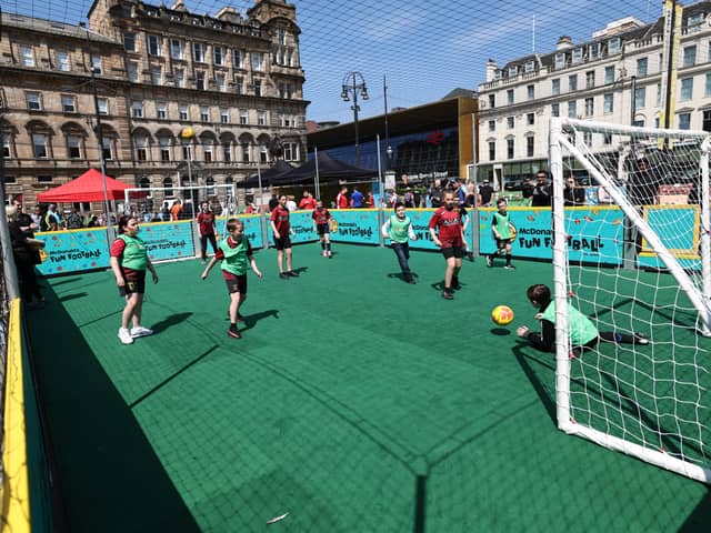 A McDonald's Football Festival Event at George Square, on May 29, 2023, in Glasgow, Scotland.  (Photo by Ross MacDonald / SNS Group)