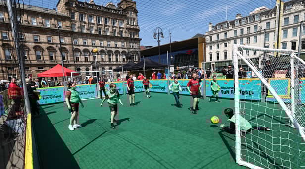 A McDonald's Football Festival Event at George Square, on May 29, 2023, in Glasgow, Scotland.  (Photo by Ross MacDonald / SNS Group)
