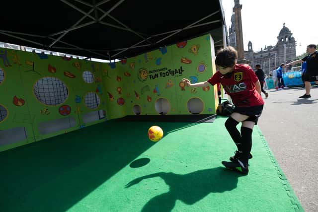A McDonald's Football Festival Event at George Square, on May 29, 2023, in Glasgow, Scotland. (Photo by Ross MacDonald / SNS Group)
