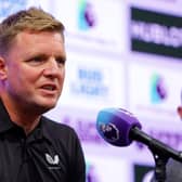 Eddie Howe speaking in the USA (Image: Getty Images)