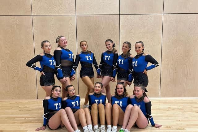 One of the squads from Tyneside Ignite Cheer