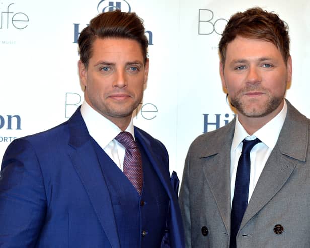 Boyzlife is made up of Westlife’s Brian McFadden and Boyzone’s Keith Duffy.
