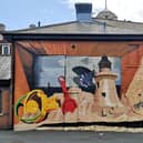 Hogarth’s brand-new mural, which was created by Frank Styles.
