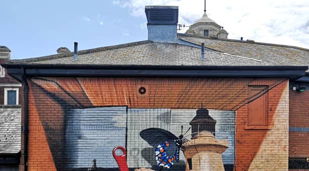 Hogarth’s brand-new mural, which was created by Frank Styles.