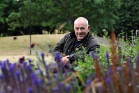 Cllr Ernest Gibson in the park