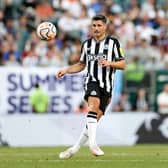 Fabian Schar in action for Newcastle United at the Premier League Summer Series.  