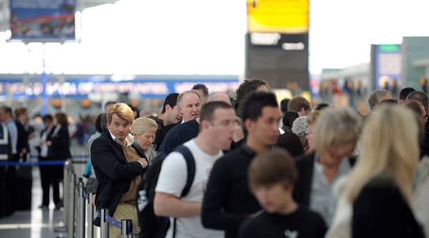 Passengers flying out of London Heathrow airport are more likely to have their flights cancelled than in any other UK airport. (Photo by Daniel LEAL / AFP) 