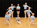 L:R Niamh Simpson, Madison Gibson, Amber Blu Bell, Imogen Cross, Niamh McManus, Esme Bell, Lily-Mae Foreman  In the centre – Grace Gibson.