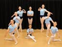 L:R Niamh Simpson, Madison Gibson, Amber Blu Bell, Imogen Cross, Niamh McManus, Esme Bell, Lily-Mae Foreman  In the centre – Grace Gibson.