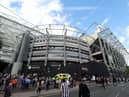 A general view outside the stadium as fans arrive prior to the Premier League match between Newcastle United and Manchester City at St. James Park on August 21, 2022 in Newcastle upon Tyne, England. (Photo by Clive Brunskill/Getty Images)