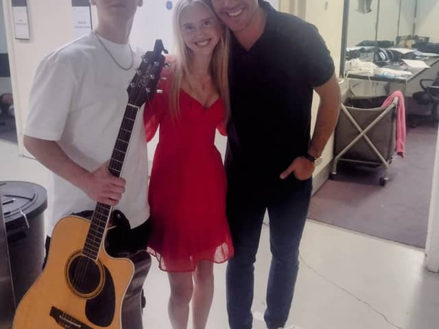 Charlie and Hannah with Jack Savoretti