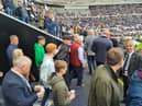 Tino Livramento at St James’ Park for the Sela Cup match v Fiorentina. 