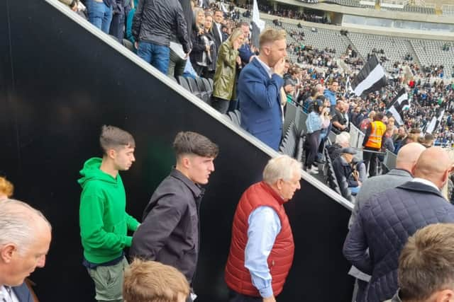 Tino Livramento at St James’ Park. 