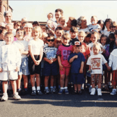 These young day trippers gathered in the Prince of Wales car park before their 1990s visit to Flamingoland. Did you love the 90s best of all?
