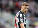 Elliot Anderson of Newcastle United looks on during the Sela Cup match between ACF Fiorentina and Newcastle United at St James’ Park on August 05, 2023 in Newcastle upon Tyne, England.