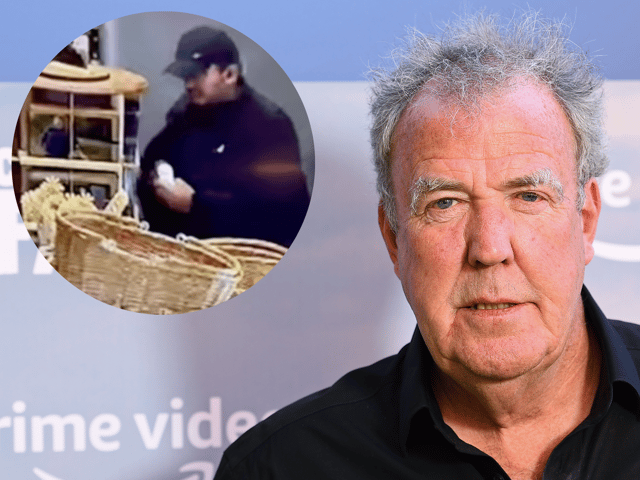 Jeremy Clarkson shared CCTV footage of a man allegedly stealing 'nearly £100 worth' of alcohol and food - Credit: Getty / Instagram