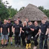 (L to R) Rory Sherwood-Parkin, Corporate Lead Policy &amp; Insight, Governance &amp; Corporate Affairs South Tyneside Council. Andrew Watts, Chief Executive Groundwork South and North Tyneside and Sage Foundation colleagues, at Jarrow Hall Anglo-Saxon Farm, Village and Museum.