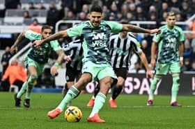 Aleksandar Mitrovic saw a penalty ruled out against Newcastle United at St James' Park last season. 