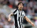 Sandro Tonali in action for Newcastle United.  