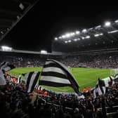 General view as fans of Newcastle United show their support at St James’ Park in Newcastle upon Tyne, England.