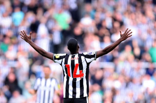 Alexander Isak scored twice for Newcastle United against Aston Villa on Saturday.