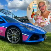 Richie Bow-Grace has unveiled a ‘super car’, designed to spread positive messages around autism.