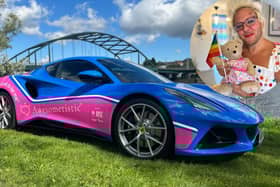 Richie Bow-Grace has unveiled a ‘super car’, designed to spread positive messages around autism.