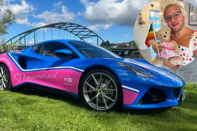 Richie Bow-Grace has unveiled a ‘super car’, designed to spread positive messages around autism.