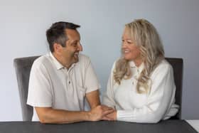 Donna Creed and husband Darren at home in Leicester