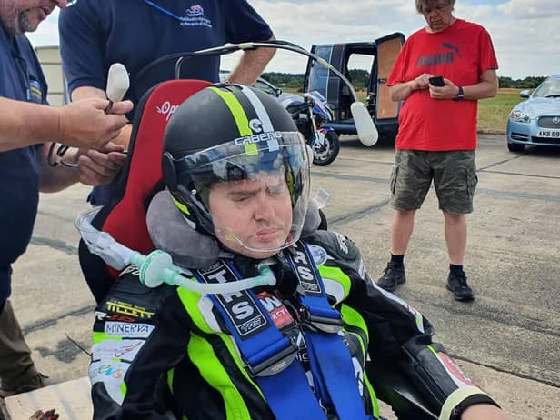 Jason Liversidge at Elvington Race Track in York