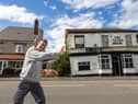 Carl Falconer who has been going to The Tilted Barrel pub for about 40 years.  