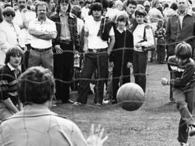 Were you pictured taking a penalty at the Wood Terrace field day? Photo: Shields Gazette