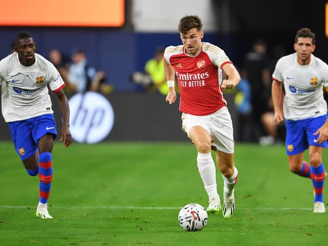 Kieran Tierney could return to the Arsenal set up after Jurrien Timber's injury. (Getty Images)