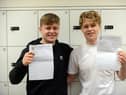 Twins George (left) and Jonny Holman both received AAB grades and are heading off to the same university to study the same course.