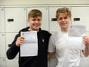 Twins George (left) and Jonny Holman both received AAB grades and are heading off to the same university to study the same course.