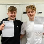Twins George (left) and Jonny Holman both received AAB grades and are heading off to the same university to study the same course.