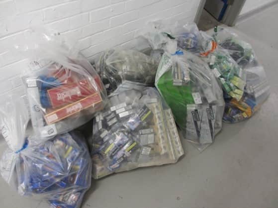 Thousands of illegal tobacco products have been seized in a number of raids in the borough. Photo: South Tyneside Council.