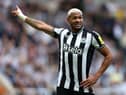 Joelinton is an injury concern for Newcastle United following his withdrawal at Manchester City (photo: Getty Images).  