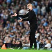 Pep Guardiola was asked about his argument with a fan during Manchester City's win over Newcastle United.