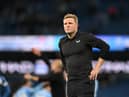 Eddie Howe on the touchline at the Etihad (Image: Getty Images)