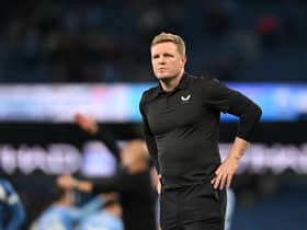 Eddie Howe on the touchline at the Etihad (Image: Getty Images)