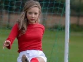 Jade shared throwback images of all football photo shoot to her social media.