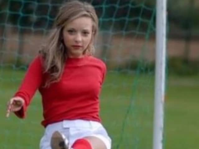 Jade shared throwback images of all football photo shoot to her social media.