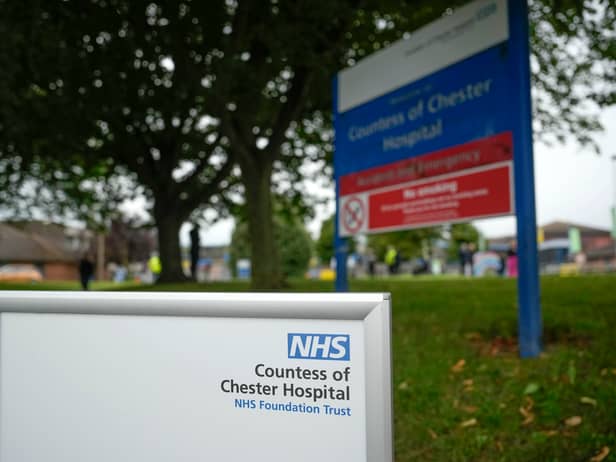 Outside  Countess of Chester Hospital