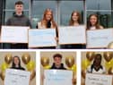 St Joseph's pupil with their A Level results
