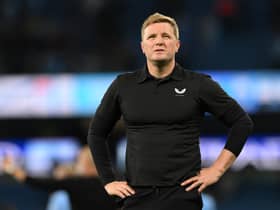 Eddie Howe looks on at the Etihad (Image: Getty Images)
