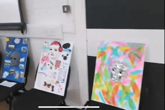 Artwork created by the adults 