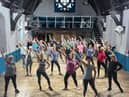 Members taking part in a class