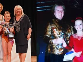 Dakota Finn winning British Tap Champion, and her mother Rio, winning the title in 2002.