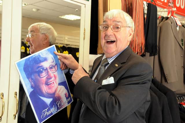 Frank Carson during a visit to the North East in 2011.